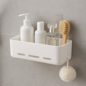 29 Adhesive Shower Wall Organizer No Drill Storage for Bathroom